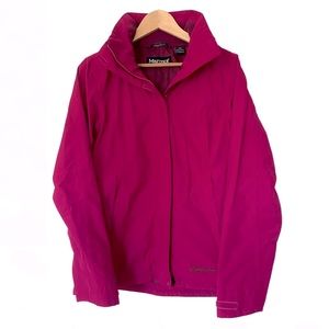 Medium Marmot Gore Tex Rain Jacket Shell Zip Hoodie Outdoor Ski Snow Coat REI